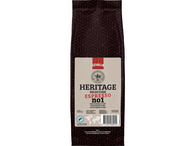 GEVALIA Kaffe Heritage Sel 1kg, krt. om 8 st