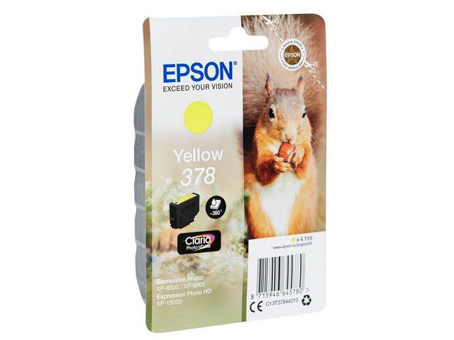 Epson Bläckpatron C13T37844010 Gul, st