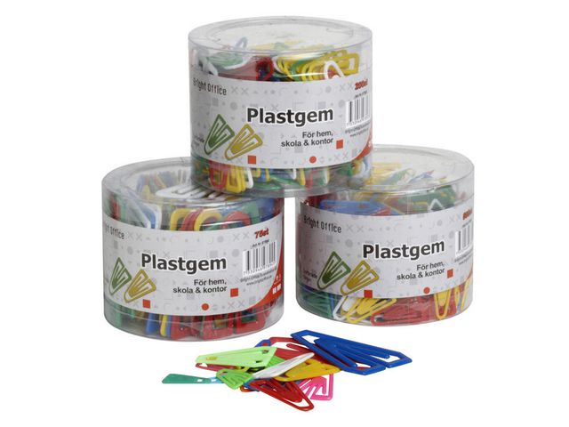 Specialplast Plastgem 25 mm, blandade färger, fp om 500 st