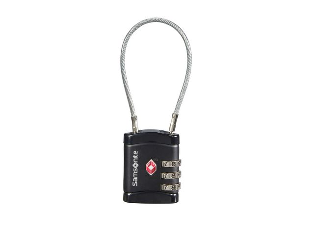 Samsonite Hänglås Kabellås 3 siffror TSA, st