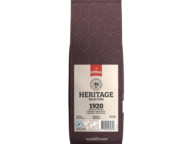 GEVALIA Kaffe Heritage Bönor 1kg, krt. om 8 st