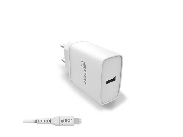 Gear by Carl Douglas Laddare Vägg 1xUSB 2,4A Light 1m, st