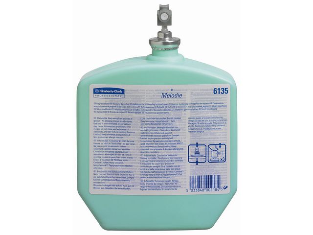Kimberly-Clark Professional Air Freshener-påfyllning, pumpflaska i plast, 310 ml, melodie, flaska om 310 ml