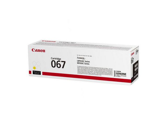 Canon Toner 067 1,25K gul, st