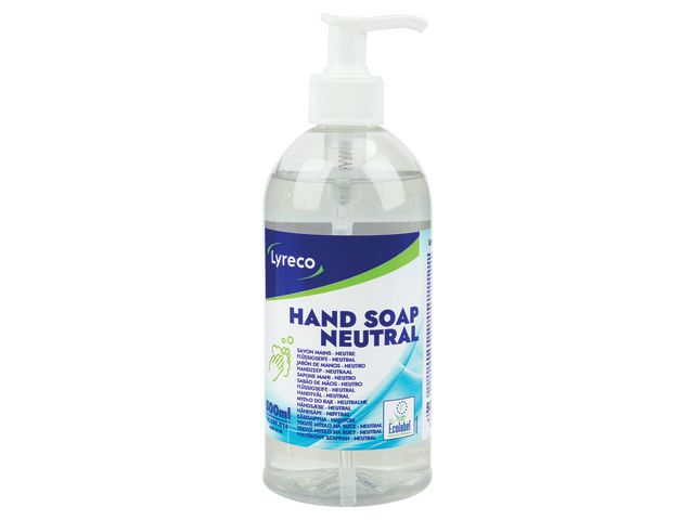 Lyreco Tvål Neutral parfymfri 500ml, flaska om 500 ml