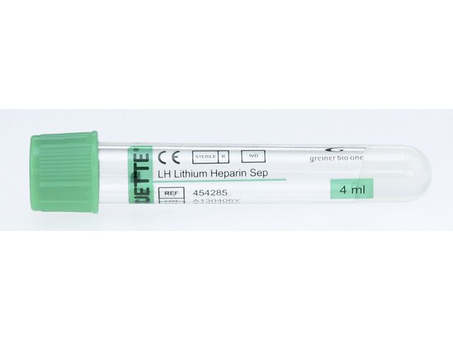 VACUETTE Vacuette Mintgrön Li-Hep Gel 5/3,5ml, fp om 50 st