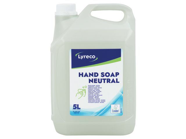 Lyreco Tvål Neutral parfymfri 5L, flaska om 5 l