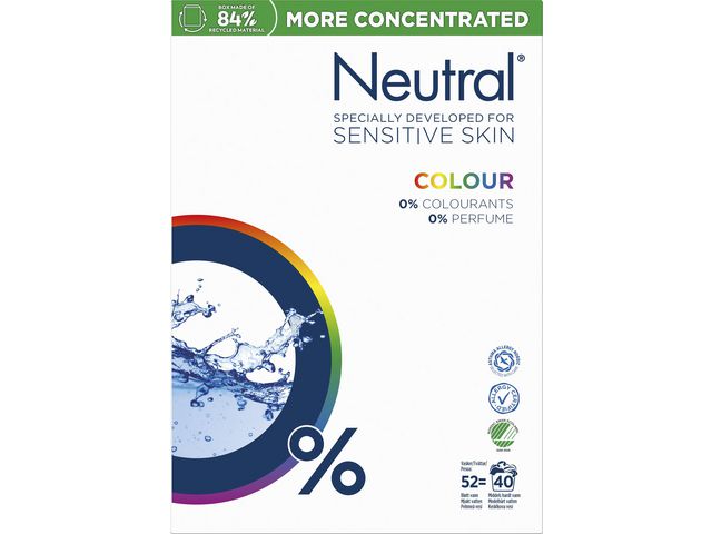 Neutral Tvättmedel Color 1,95kg, fp om 1950 g