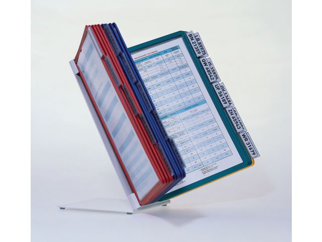 Durable VARIO®-panelsystem för bordsskyltning, 20 fack, A4 sorterade färger, st