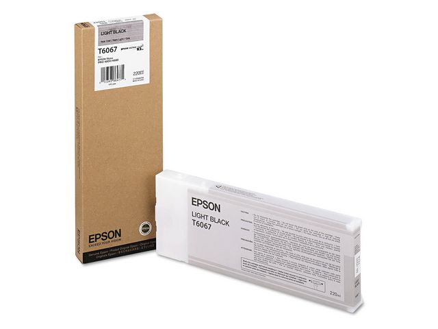 Epson Bläckpatron, T6067, ljus svart, singelförpackning, C13T606700, st
