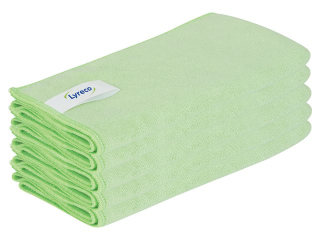 Lyreco Mikrofiberduk Pro 53x70cm grön, fp om 5 st