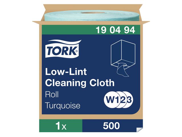 Tork Rengöringsduk Precision turkos W1/2/3, rulle om 180 m
