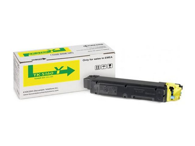 KYOCERA Toner, TK-5160Y, gul, singelförpackning, 1T02NTANL0, st