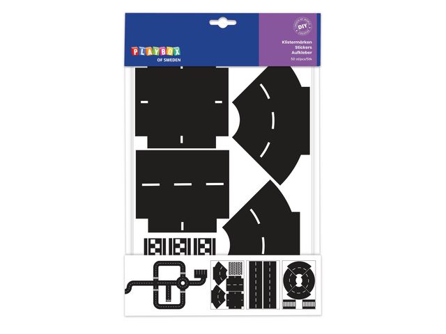PLAYBOX Stickers kurvor och korsningar 50/FP, fp om 50 st