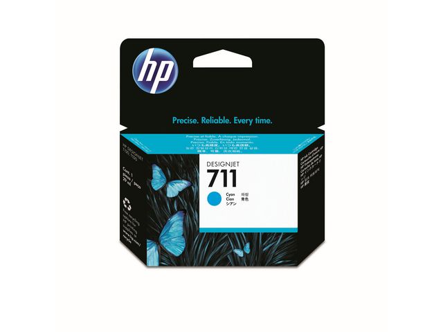 HP Bläckpatron CZ130A 711 Cyan, st