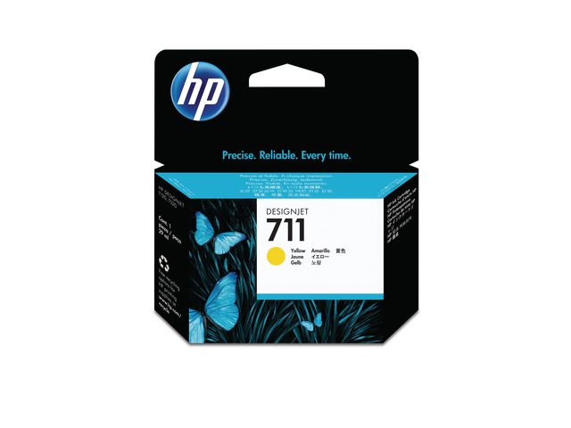 HP Bläckpatron CZ132A 711 Gul, st
