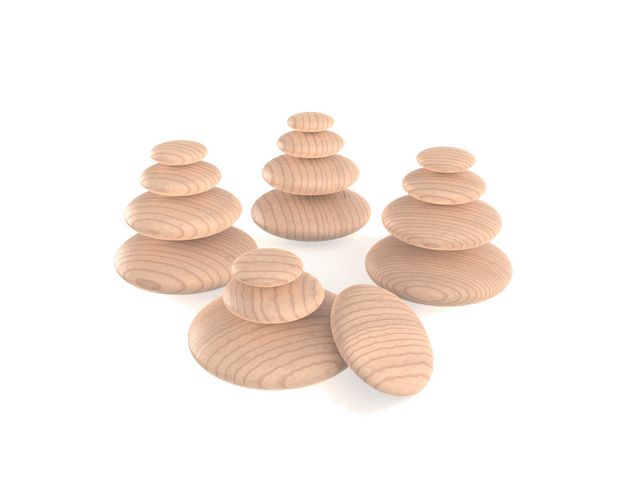 MyPauze® Trästenar rund olika stl natur 20/fp, fp om 20 st