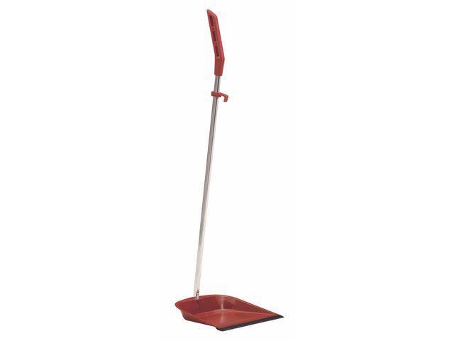 NORDEX Sopskyffel med långt handtag, 80cm, röd, st