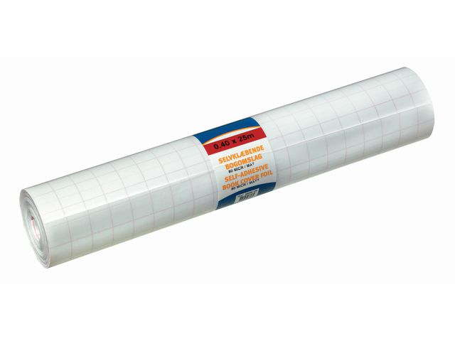Bantex Bokplast självhäftand 100my 40cmx25meter, rulle om 25 m
