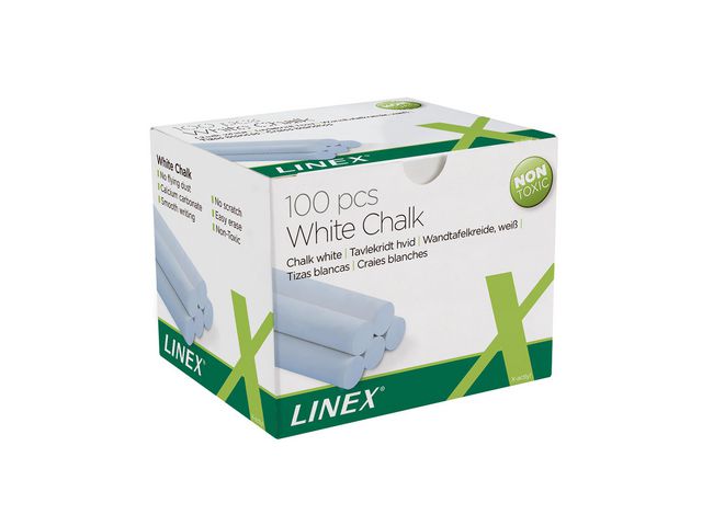 Linex Tavelkrita LINEX vit 100/fp, fp om 100 st