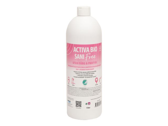 Activa Sanitetsrent Bio Sani Free 1L, flaska om 1 l