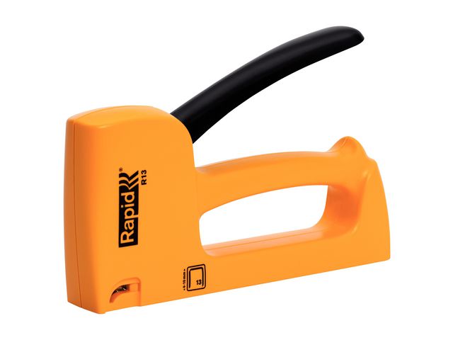 Rapid R13E häftpistol, plast, 285 x 39 x 127 mm, gul och svart, st