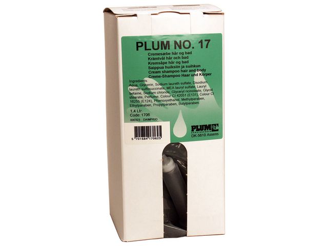 Plum Duschtvål 3in1 Hair & Body 1,4L, flaska om 1400 ml