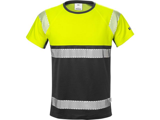 FRISTADS T-shirt varsel 7518 THV kl1 gul/sv XS, st