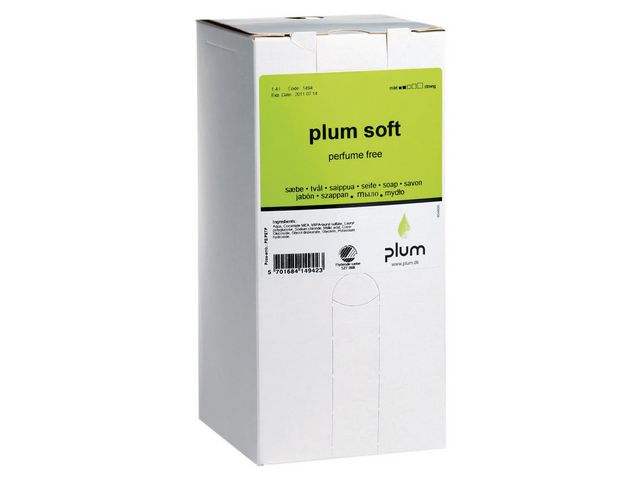 Plum Tvål Soft oparfymerad kassett 1,4L, flaska om 1400 ml