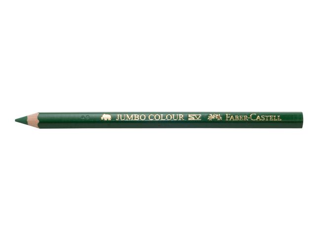 Faber-Castell Färgpenna, Jumbo, sexkantig pennkropp, grön, fp om 12 st