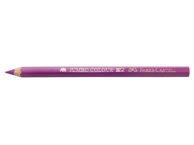 Faber-Castell Färgpenna, Jumbo, sexkantig pennkropp, lila, fp om 12 st