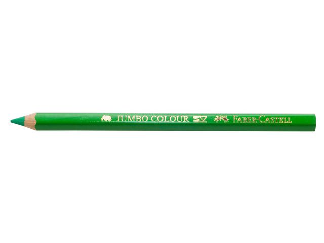 Faber-Castell Färgpenna, Jumbo, sexkantig pennkropp, ljusgrön, fp om 12 st