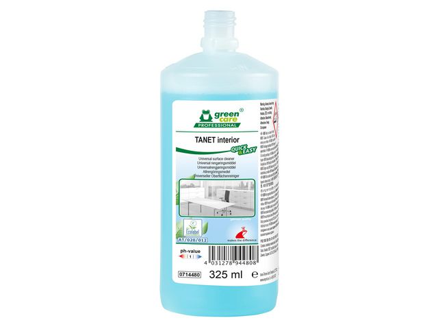 Tana Refill TANET Interiör Quick & Easy 325ml, flaska om 325 ml
