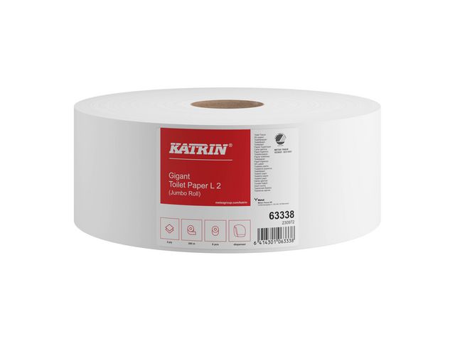KATRIN Toalettpapper Gigant L2 380m, fp om 6 st