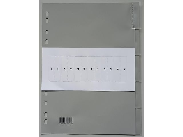 Plastregister A4 5-fl instick, st