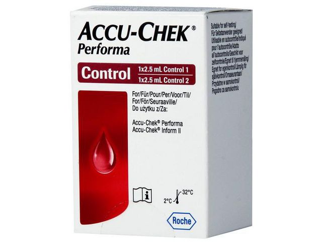 Accu-Chek Performa Kontrollösning, fp om 2 st