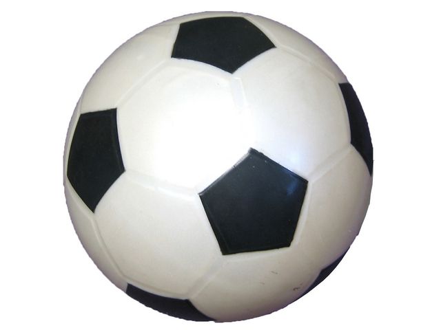 Fotboll, utomhusleksak, PVC-plast, 190 mm, svart och vit, st