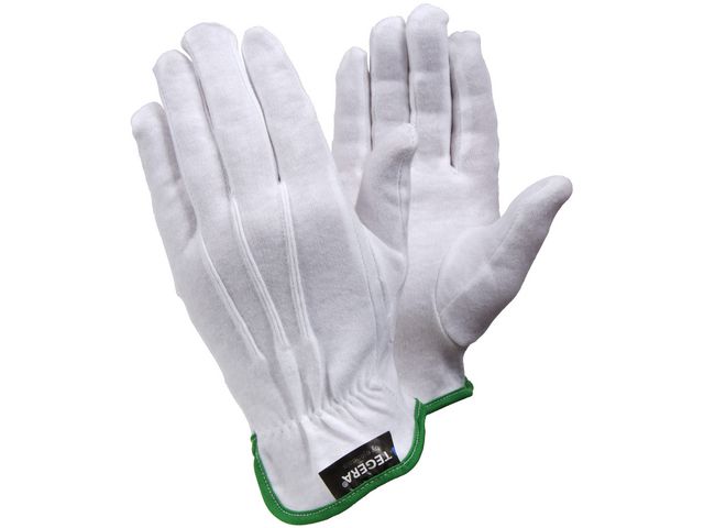 TEGERA Textilhandske 8120 vit 10, par 2 st