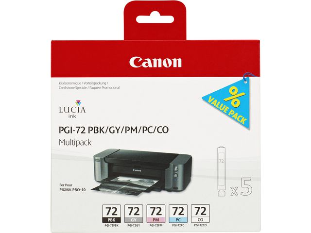 Canon Bläckpatron PGI-72 foto multi, fp om 5 st