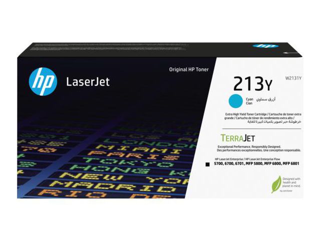 HP Toner W2131Y 213Y 12K cyan, st