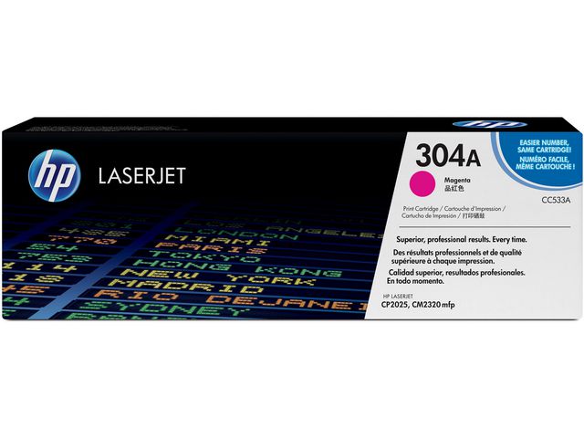 HP Toner CC533A 304A 2,8K Magenta, st
