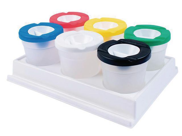 PLAYBOX Penselmugg i ställ, st