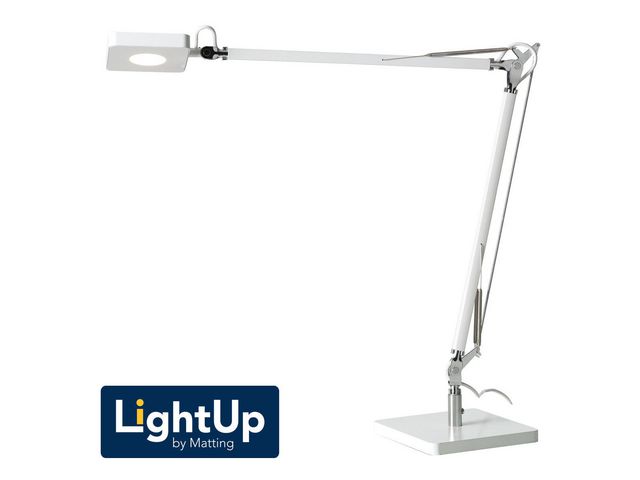 Matting Lampa Madrid vit LED, st