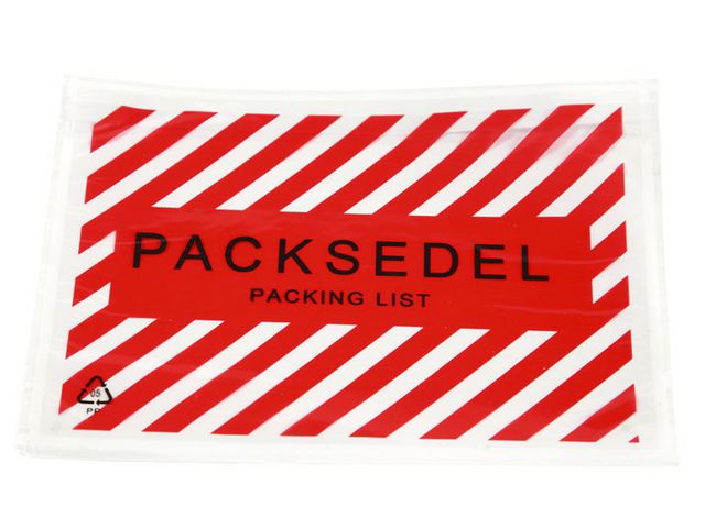 Packsedelskuvert C6 132x175mm Zebramönstrat, fp om 1000 st