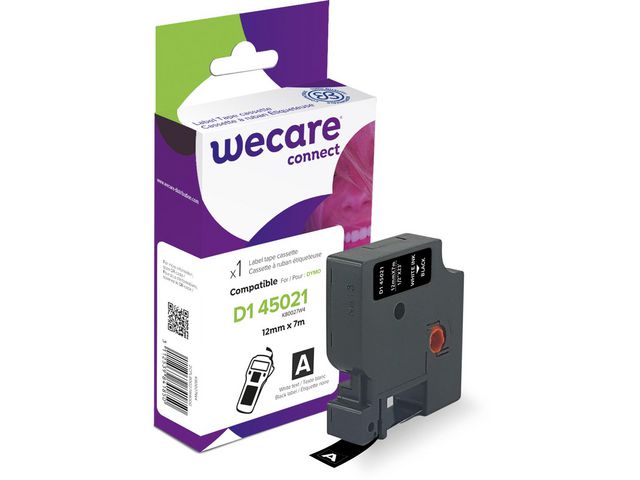 Wecare Tape 12mm Vit på Svart, st