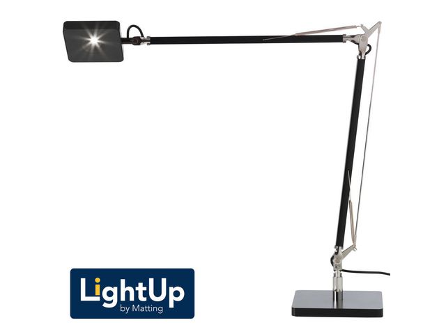 Matting Lampa Madrid svart LED, st