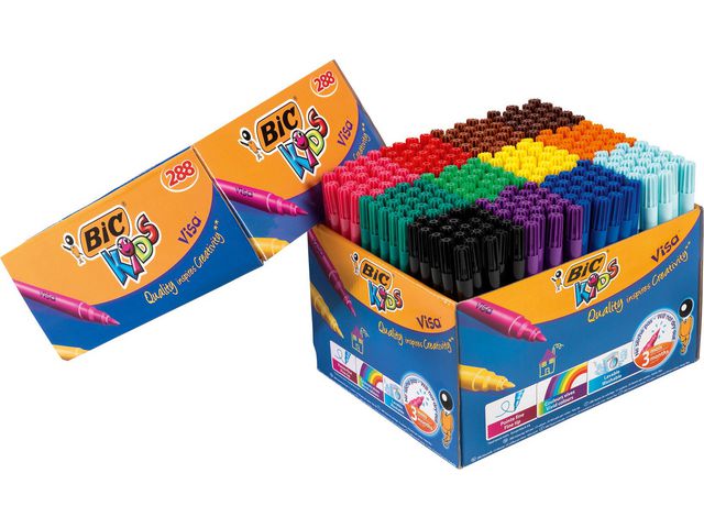 BIC® Fiberpenna  kids Visa, fp om 288 st