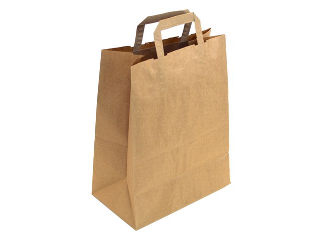 Bärkasse papper 26L brun, fp om 200 st