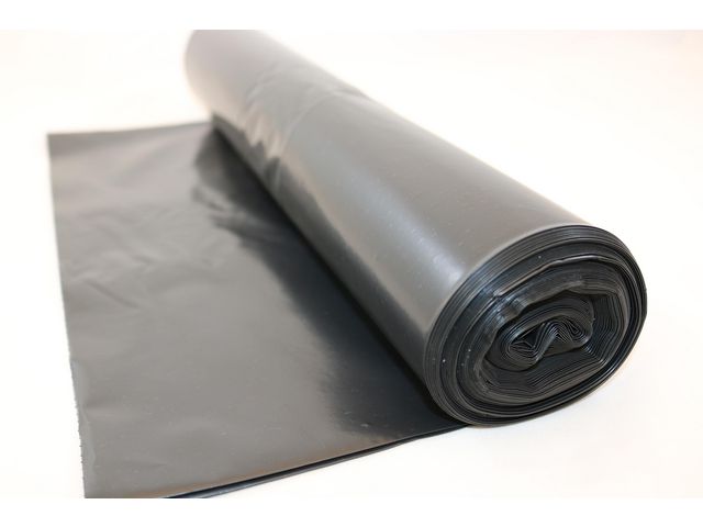 Plastsäck LD 240L 70my svart, rulle om 10 st