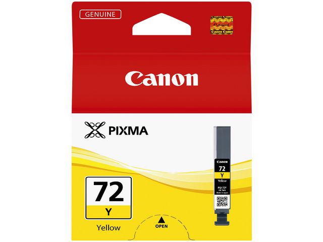 Canon Bläckpatron, 72Y, gul, singelförpackning, 6406B001, st